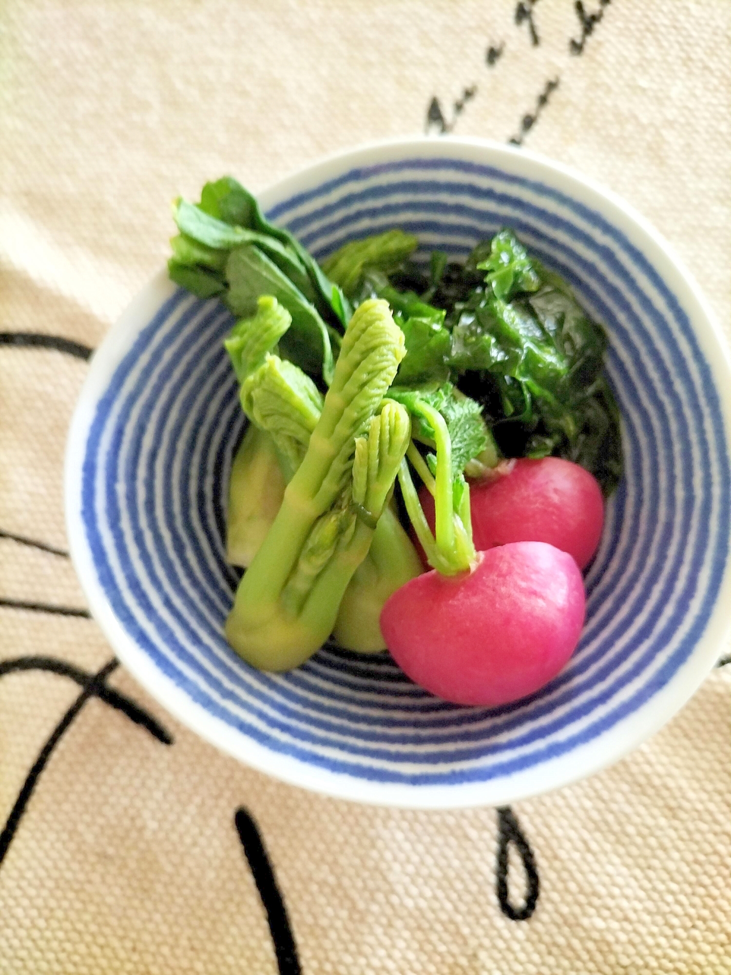 たらの芽と生あおさの春煮♩