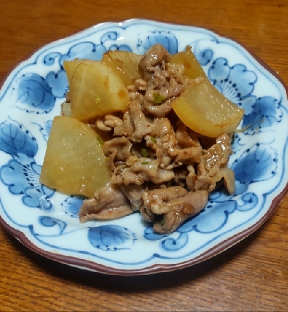 豚肉と大根の甘辛煮