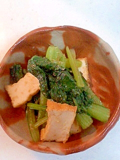 小松菜と厚揚げのナムル
