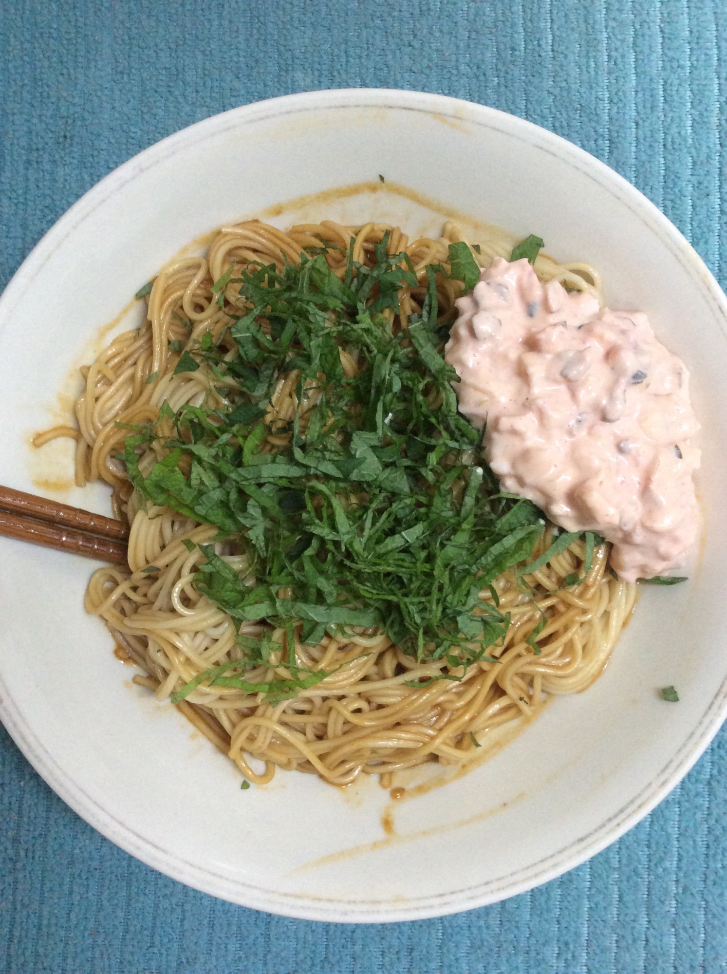 つけてみそかけてみそで♪味噌タルタルそうめん