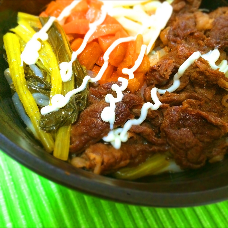 簡単!冷凍うどんと牛コマで甘辛ダレうどん