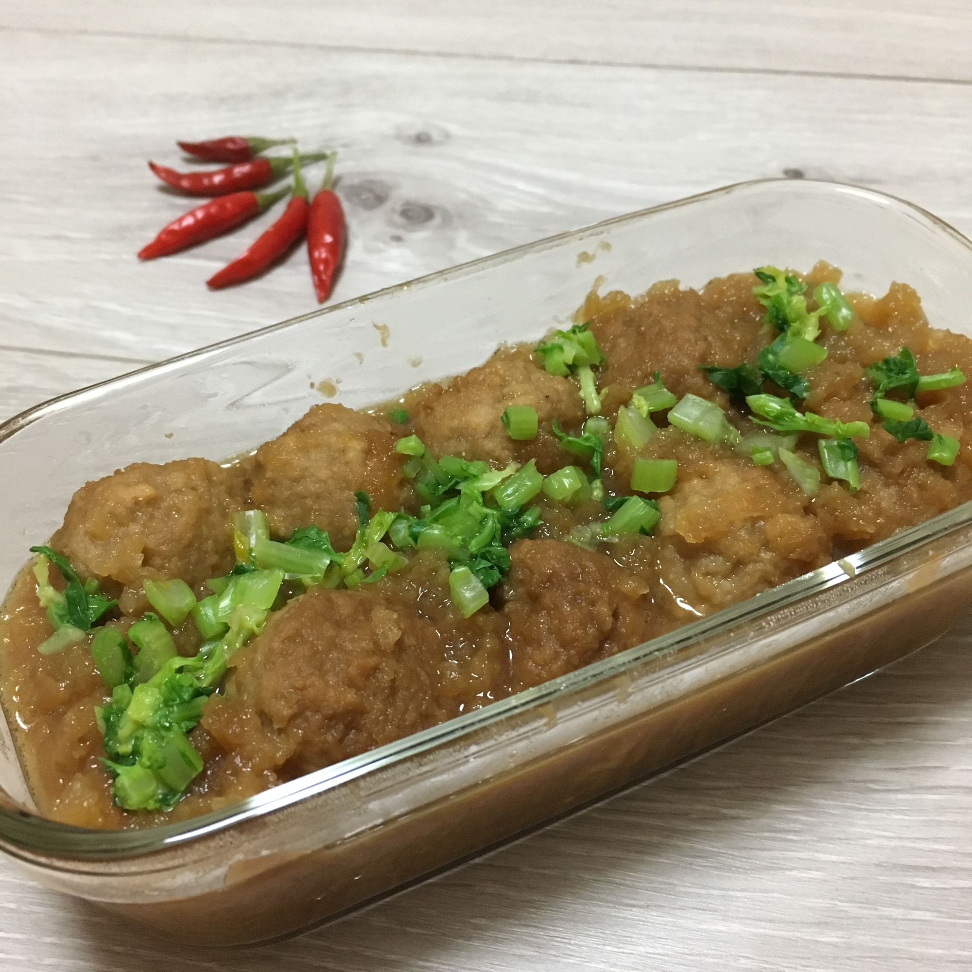 肉団子のおろし煮♪