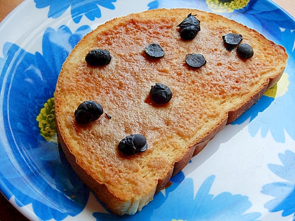 専門店の味を再現！？黒豆茶ガラで❤黄な粉トースト♪