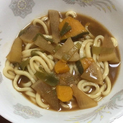 寒気に！野菜たっぷり味噌うどん＋＋