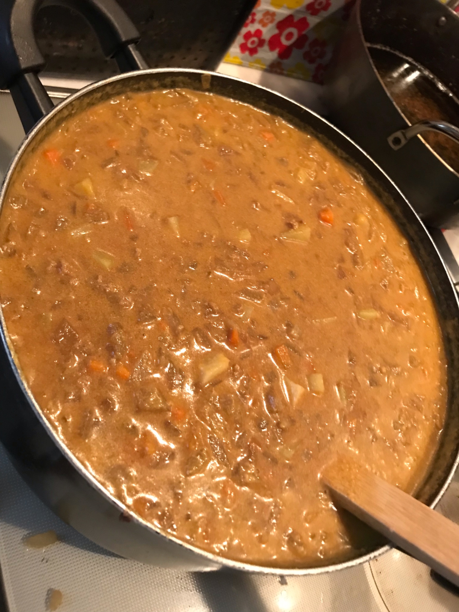 大家族メニュー 甘口ひき肉カレー