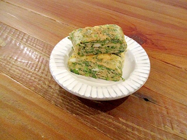 *旬の味♪にんじん葉の玉子焼き*