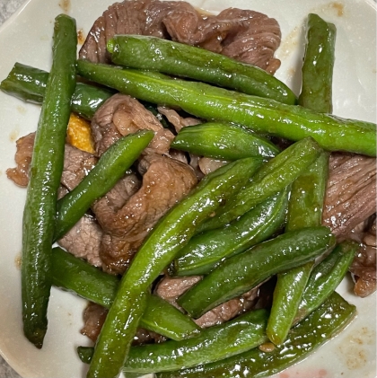 牛肉と野菜の焼肉のタレ炒め