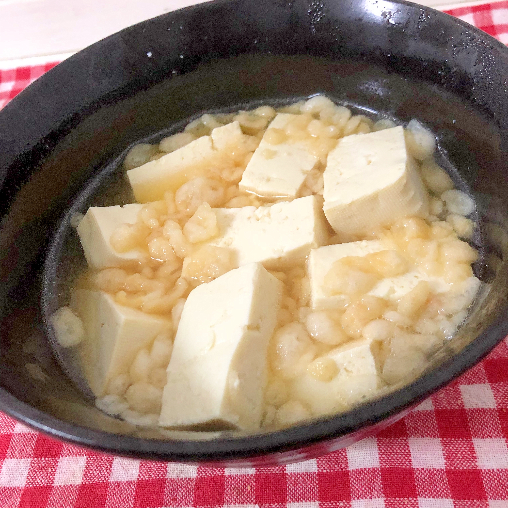 天かす入りの湯豆腐☆彡