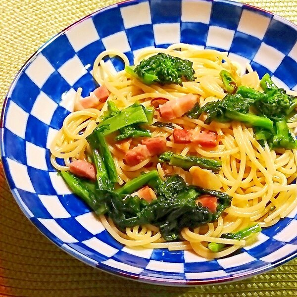 菜の花とベーコンの塩味パスタ レシピ 作り方 By メリッコ 楽天レシピ 菜の花とベーコンの塩味パスタ レシピ 作り方 By メリッコ 楽天レシピ