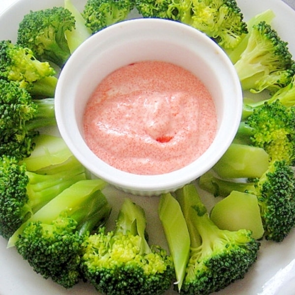 ブロッコリーの明太子マヨネーズソース添え レシピ 作り方 By Mint74 楽天レシピ ブロッコリーの明太子マヨネーズソース添え レシピ 作り方 By Mint74 楽天レシピ