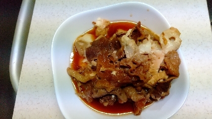 ガッツリ食べたい☆　スタミナ「肉豆腐」