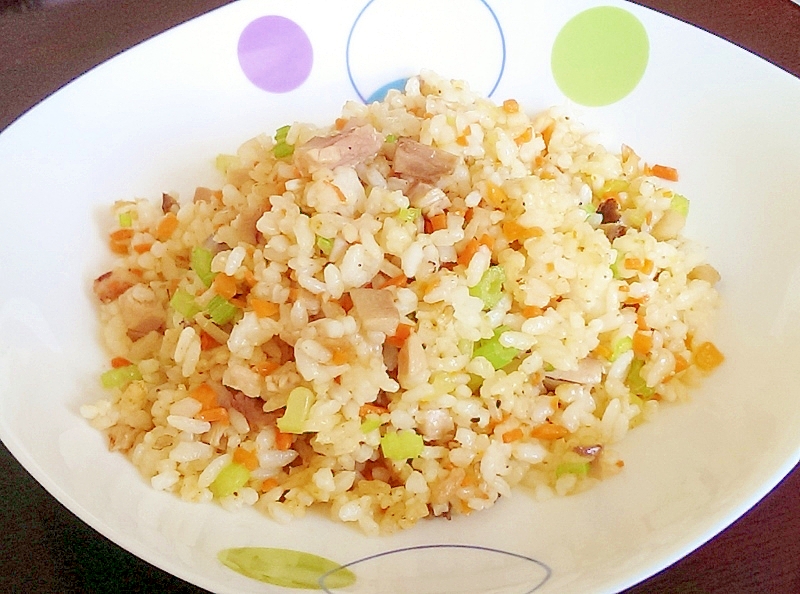 チキンとセロリのチャーハン