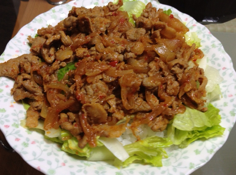 簡単手抜き☆スタミナ焼肉丼