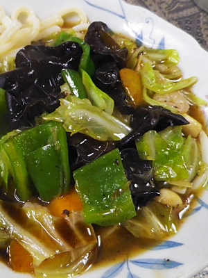 シーフード野菜あんかけさっぱりうどん