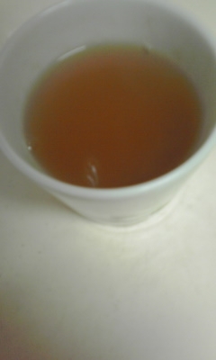 こちらはさっきのオムレット食べてから　飲みました～♪どちらも美味しい緑茶に満足です♪