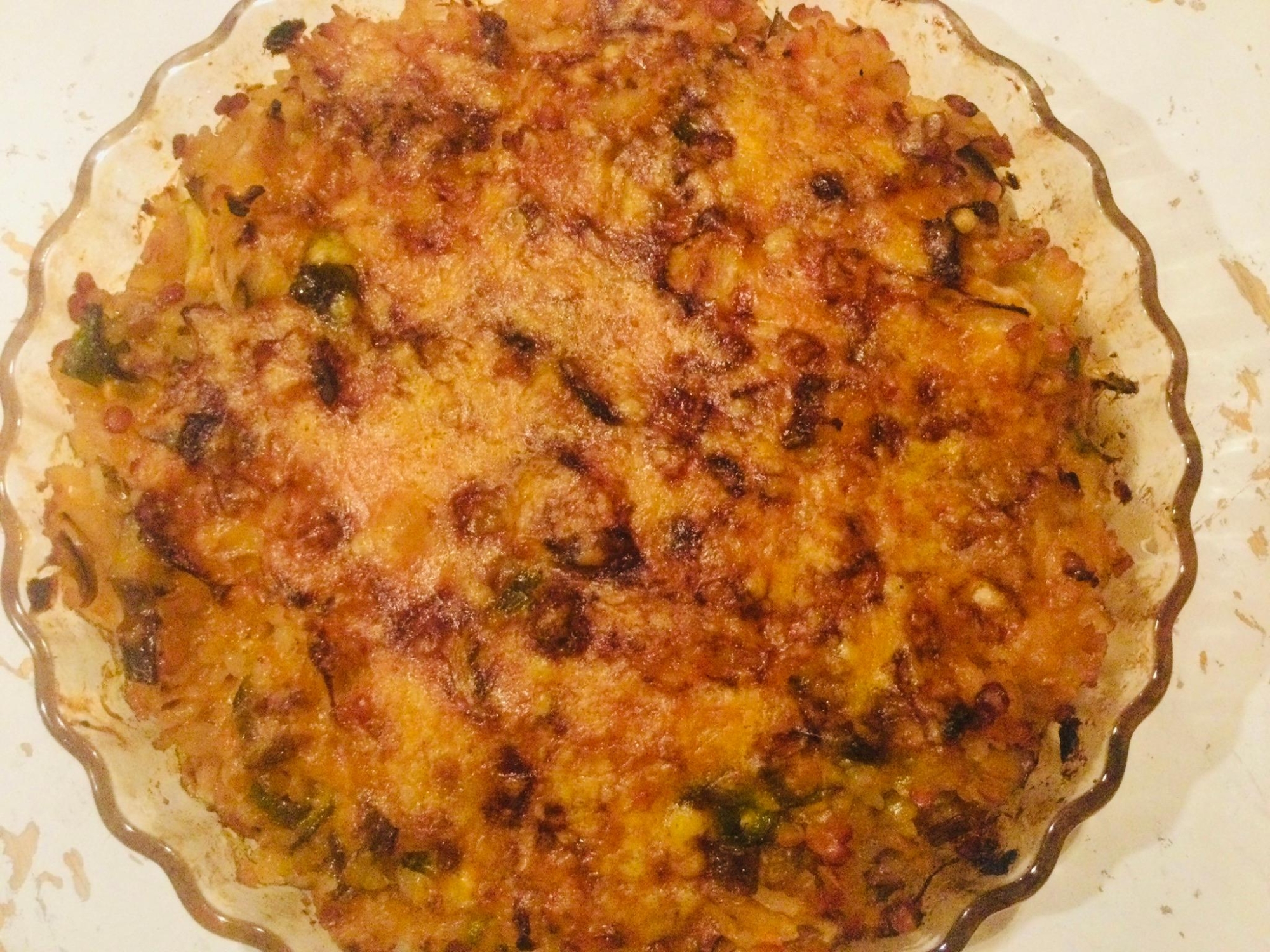 レンズ豆ご飯のチーズ焼き