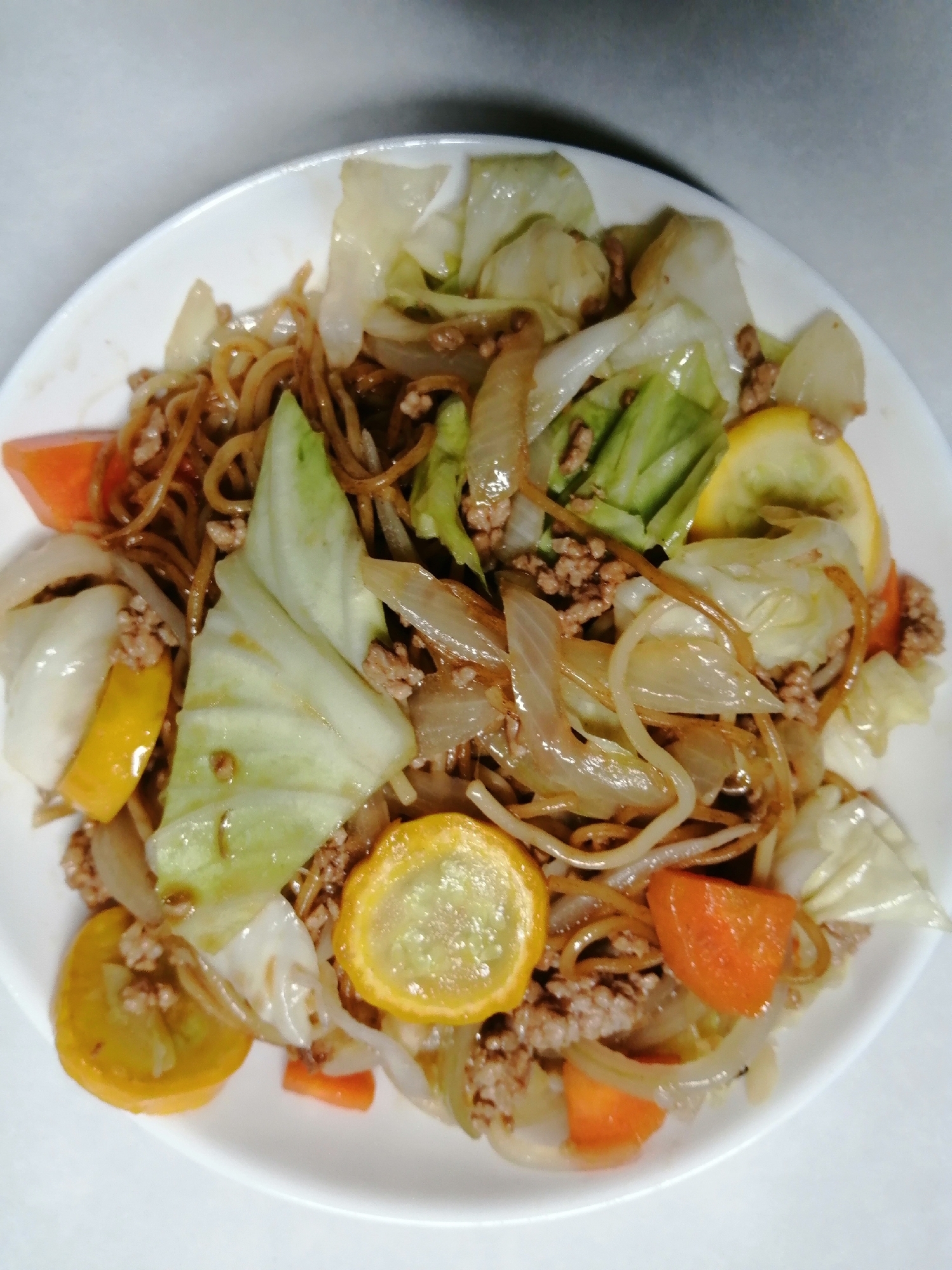 ズッキーニ焼きそば