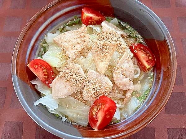 残暑を涼しく!冷やし鶏塩ラーメン