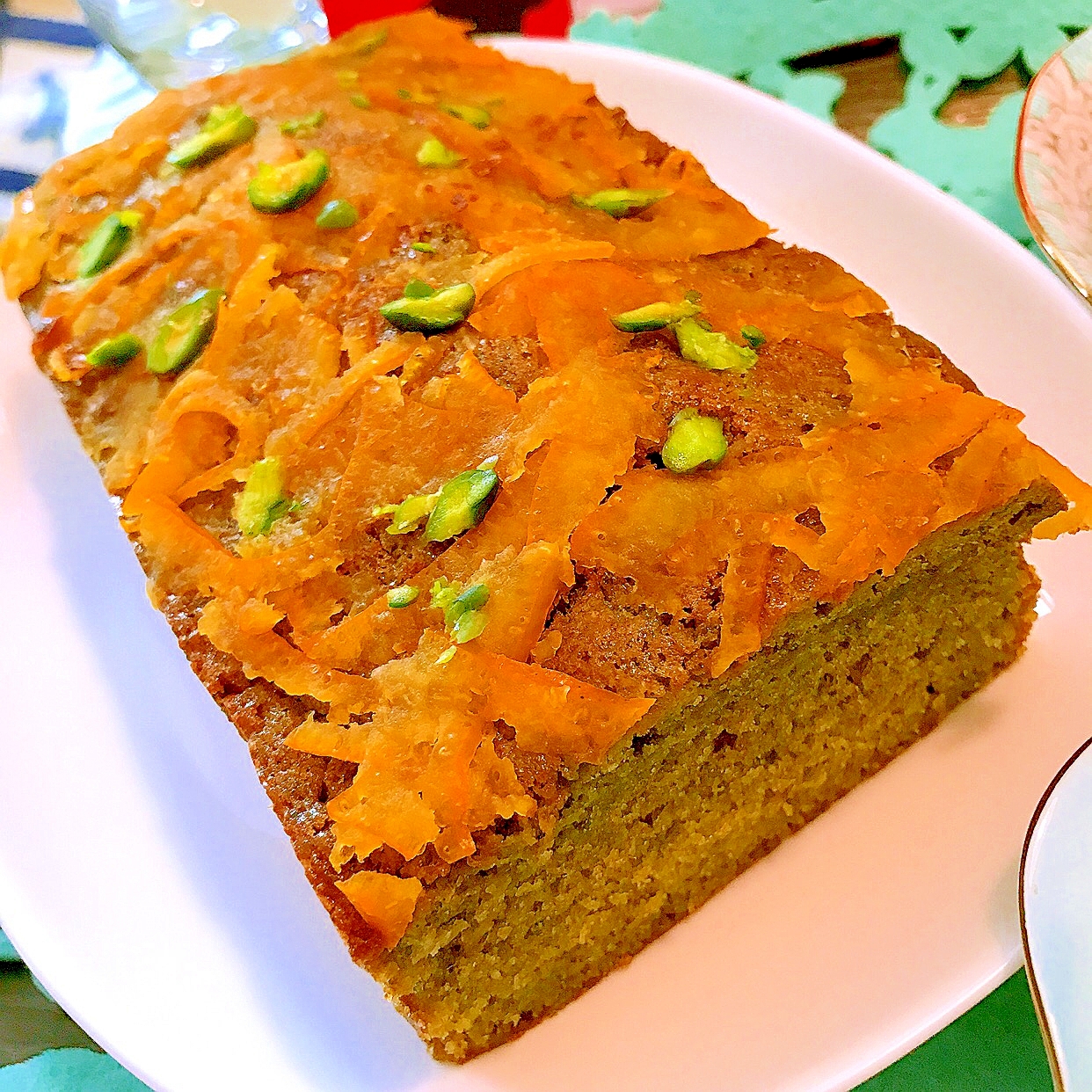 いよかんママレードの抹茶パウンドケーキ