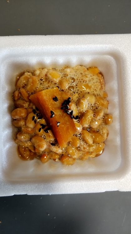 焼き芋黒ごま♪納豆