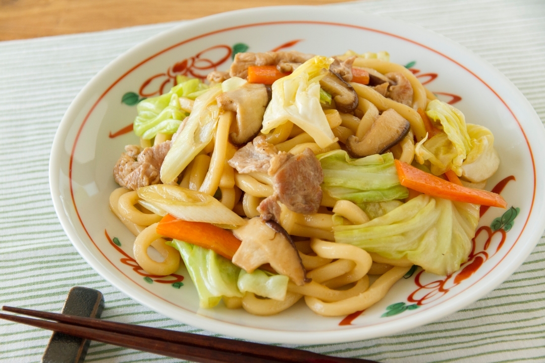 焼きうどん Fried Udon Noodles