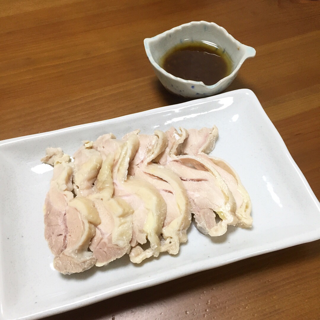 茹で鶏のエスニックだれ