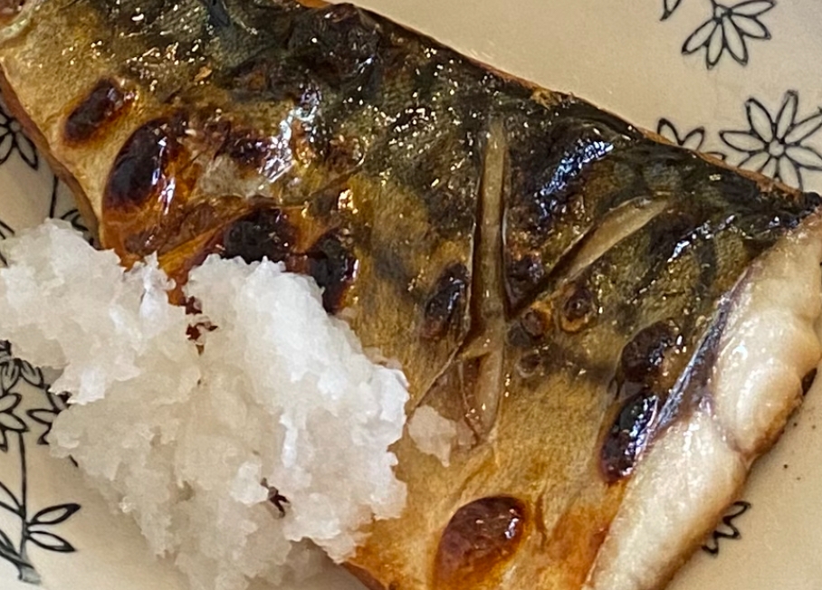 冷凍鯖のグリル焼き