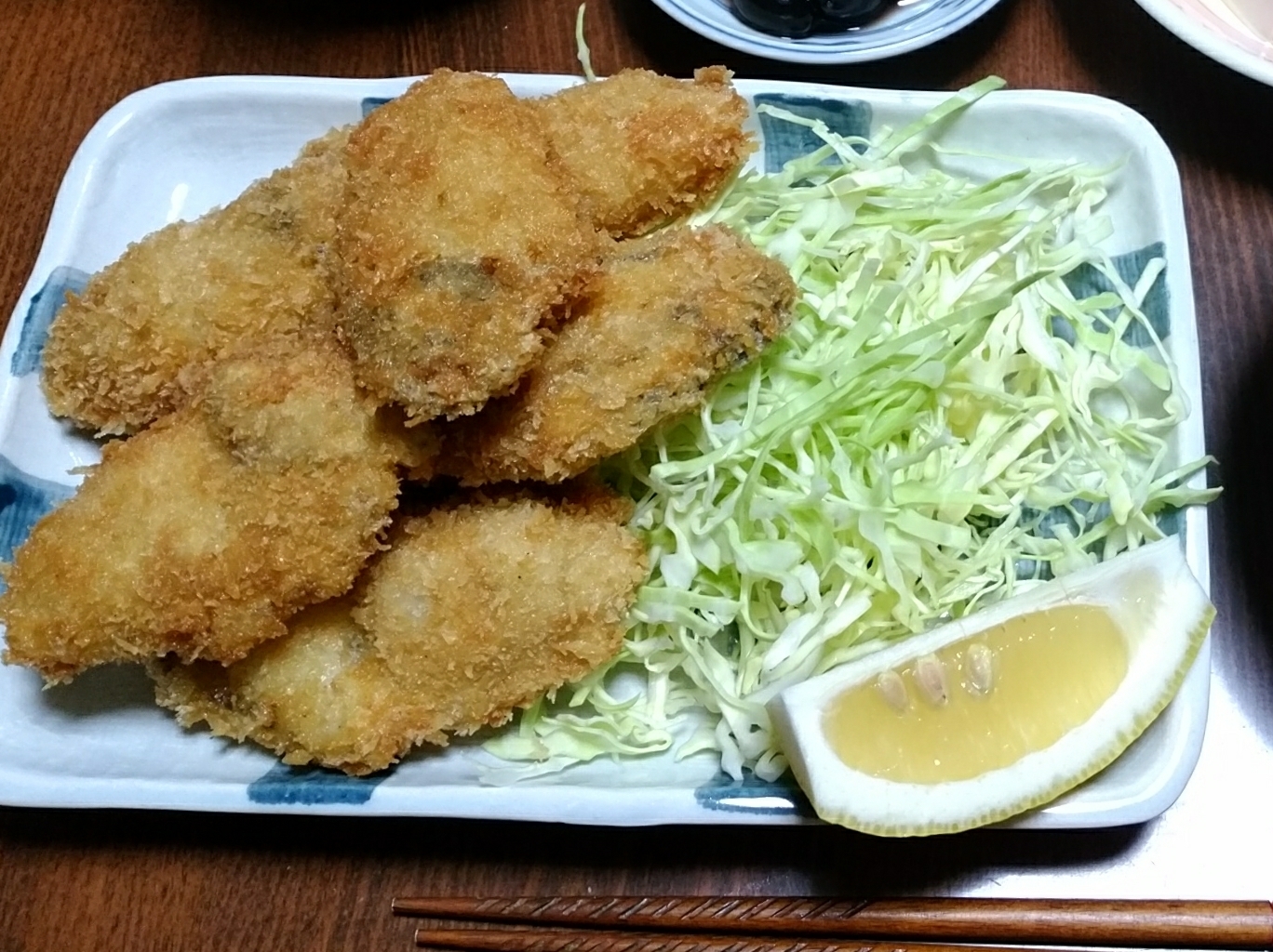 冷凍牡蠣でフライ