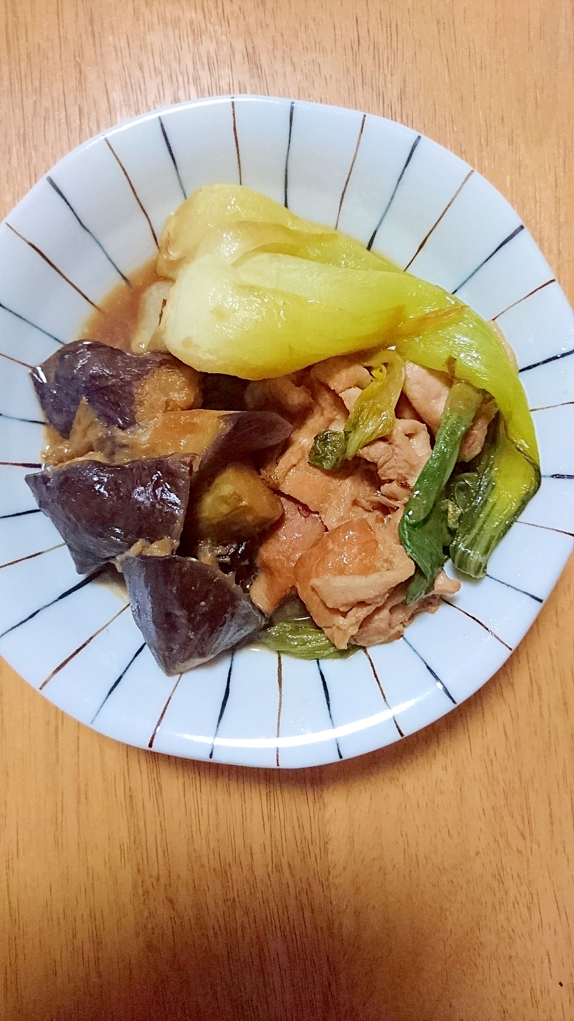 麺つゆで簡単！茄子と豚肉の煮物