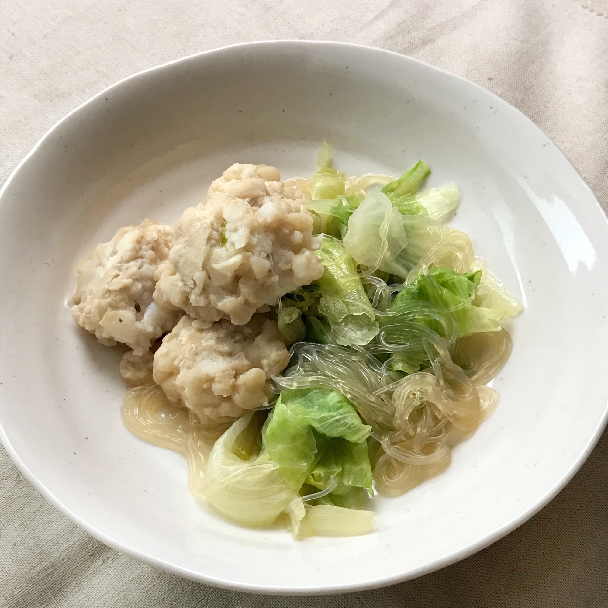 鶏だんごの中華煮