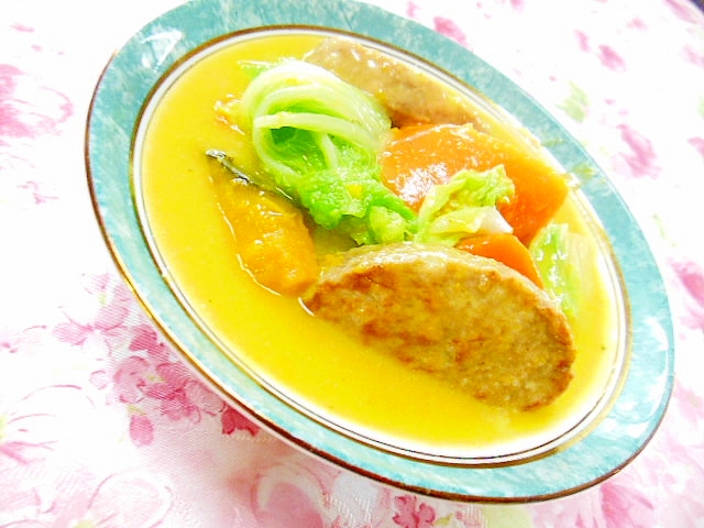 冷凍ハンバーグと白菜と人参と南瓜のシチュー レシピ 作り方 By 小太郎1212 楽天レシピ