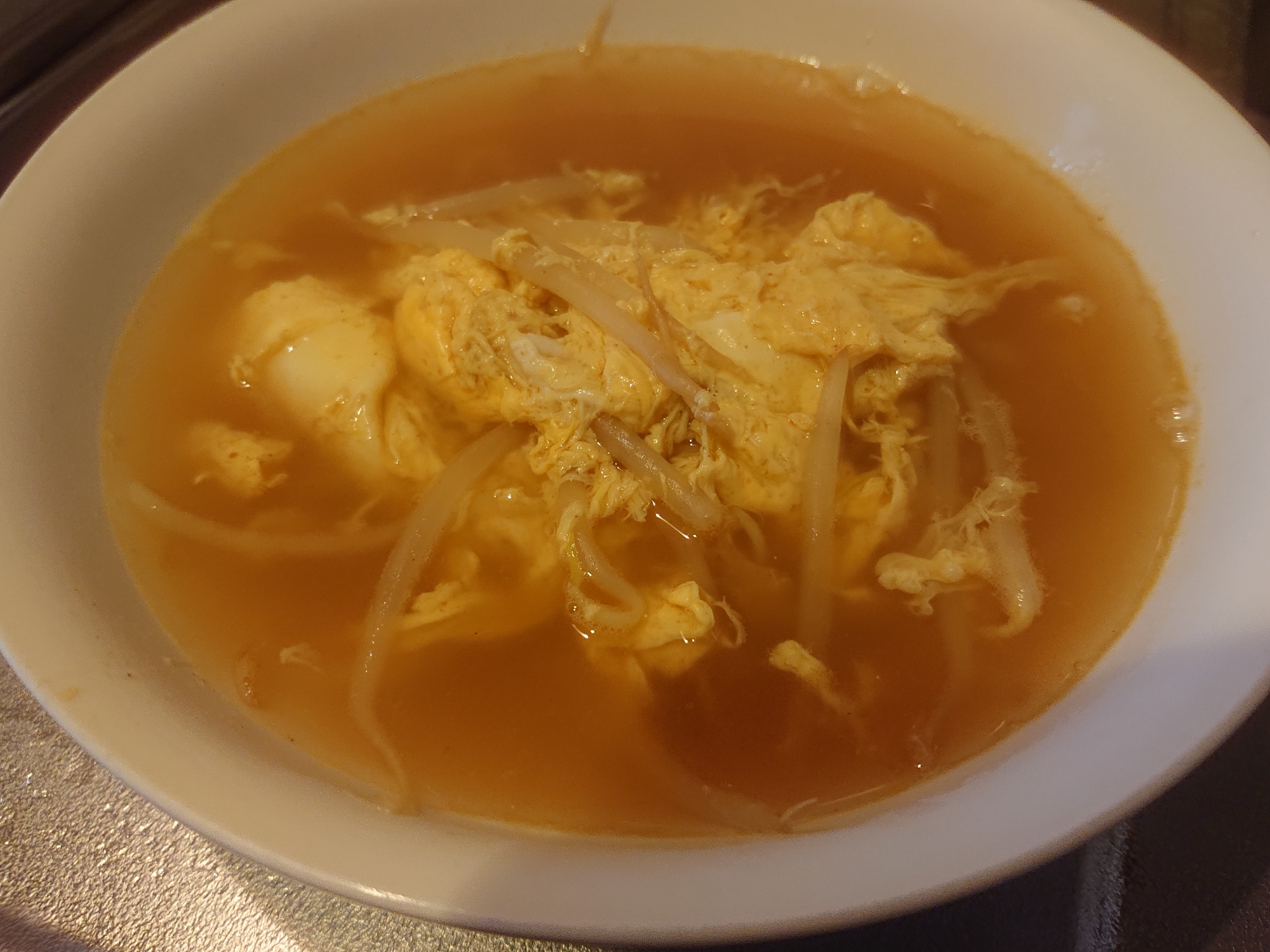 カレー卵スープ