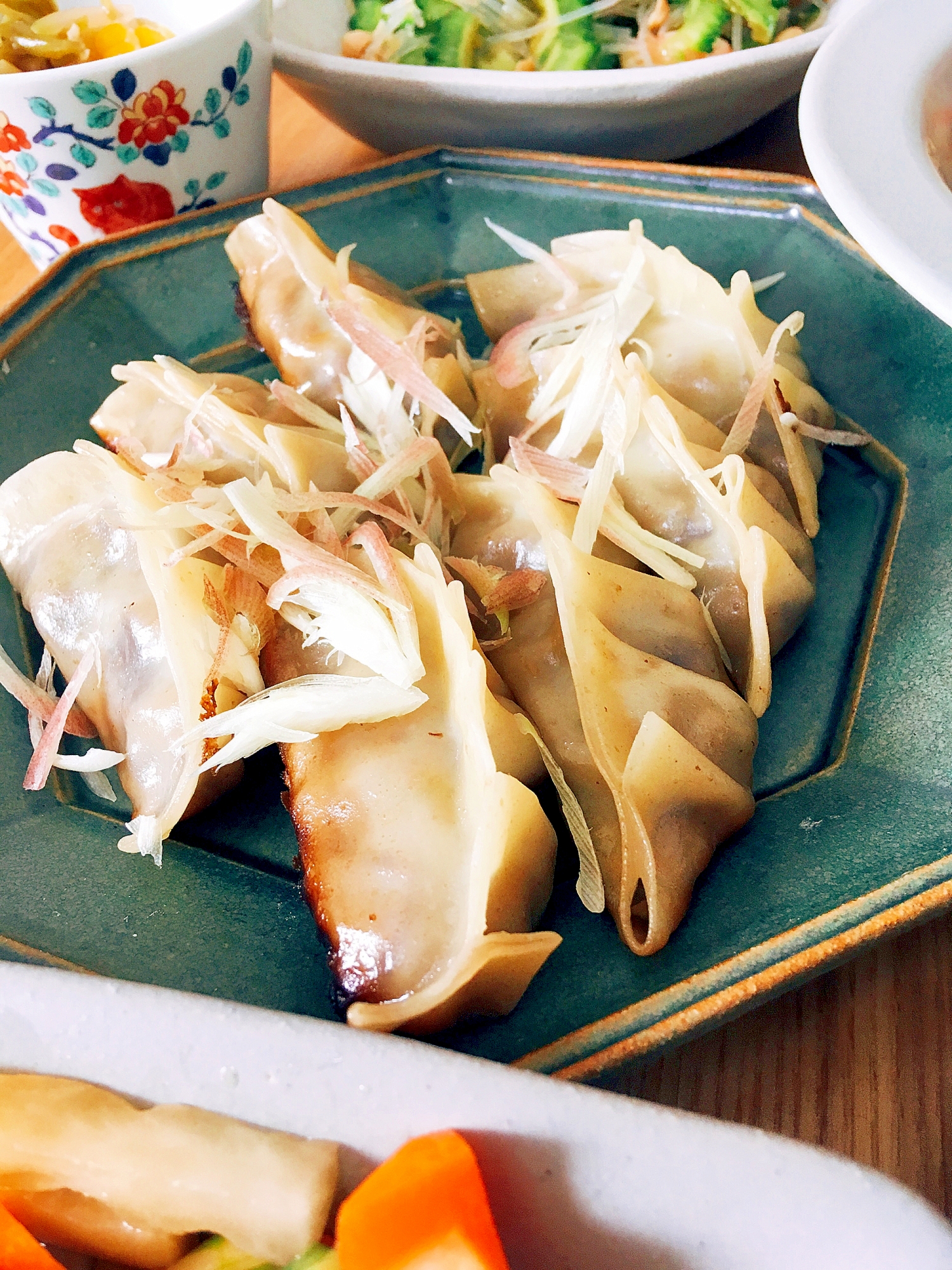 肉なし！！！茄子とみょうがの焼き餃子