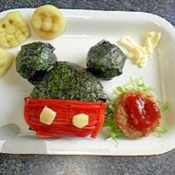 簡単ミッキーおにぎりちゃん レシピ 作り方 By シロ子 楽天レシピ 簡単ミッキーおにぎりちゃん レシピ 作り方 By シロ子 楽天レシピ