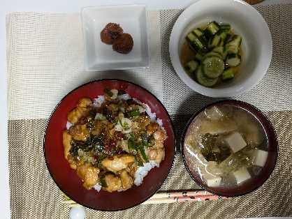 主夫がつくる焼き鳥丼