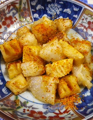 里芋竹の子のバター七味焼き