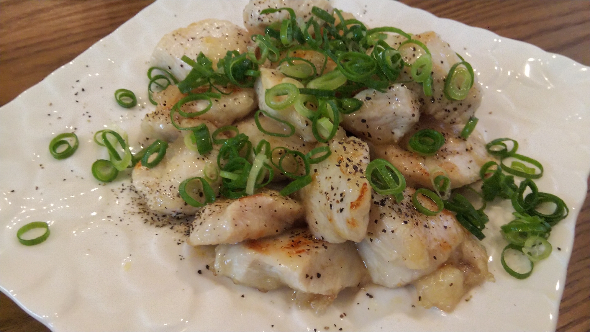 レモン汁でサッパリ鶏むね塩だれチキン♪