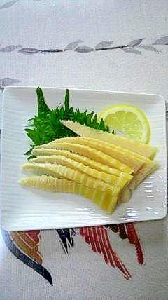 食感がたまらない 筍の刺身 レシピ 作り方 By 2727椿 楽天レシピ