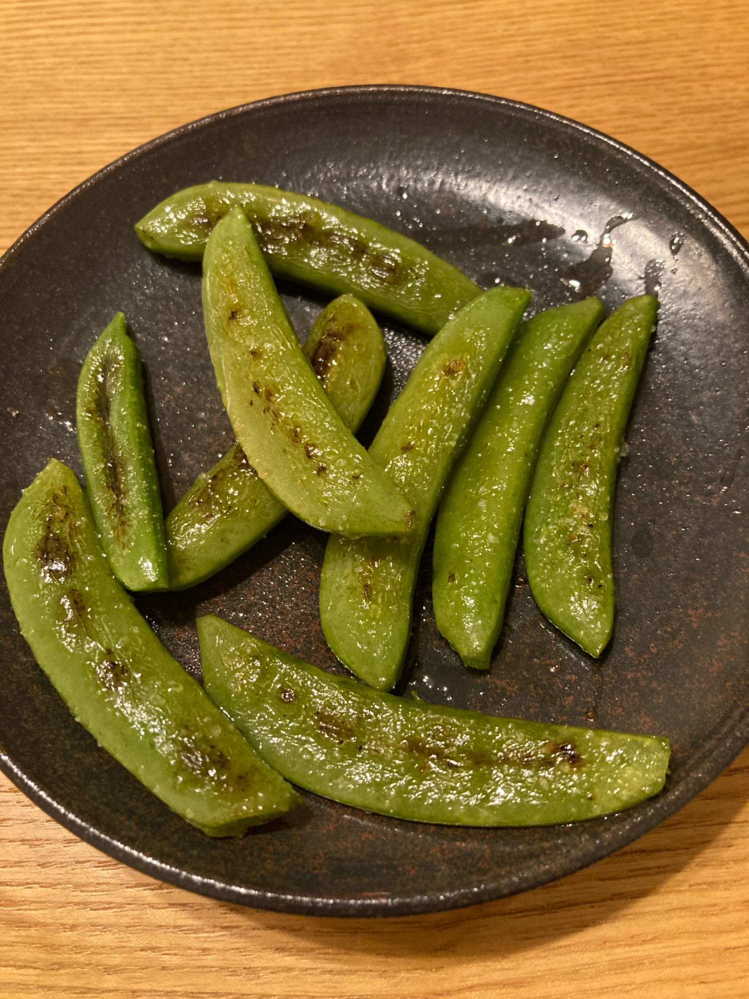 焼きスナップエンドウ