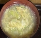 レタスと卵ふわふわスープ