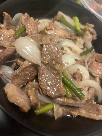 ハラミと野菜の炒め物