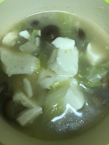 お豆腐のコンソメスープ