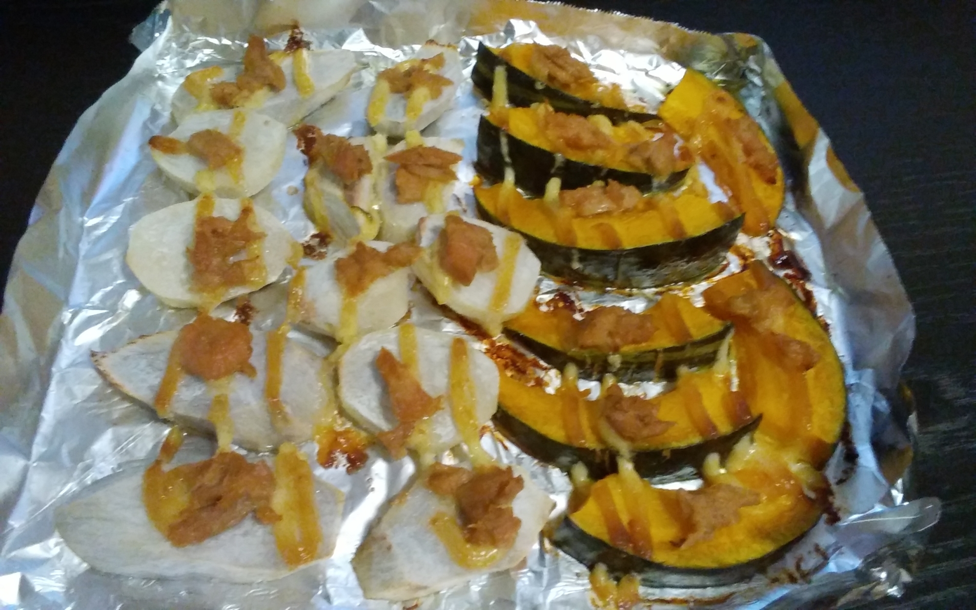 ホクホク！かぼちゃと里芋のオーブン焼き