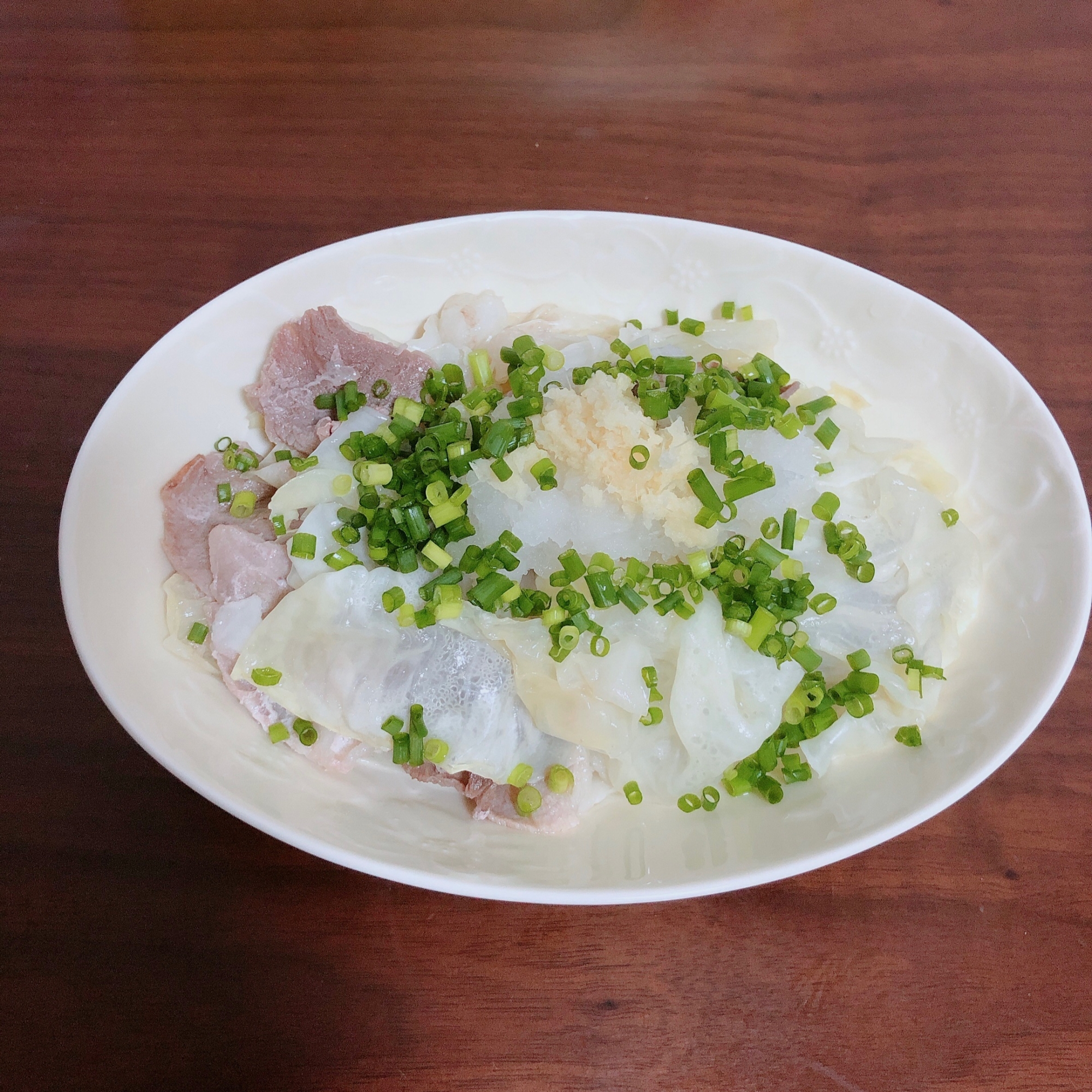 さっぱりおろしで☆豚キャベツの蒸し煮