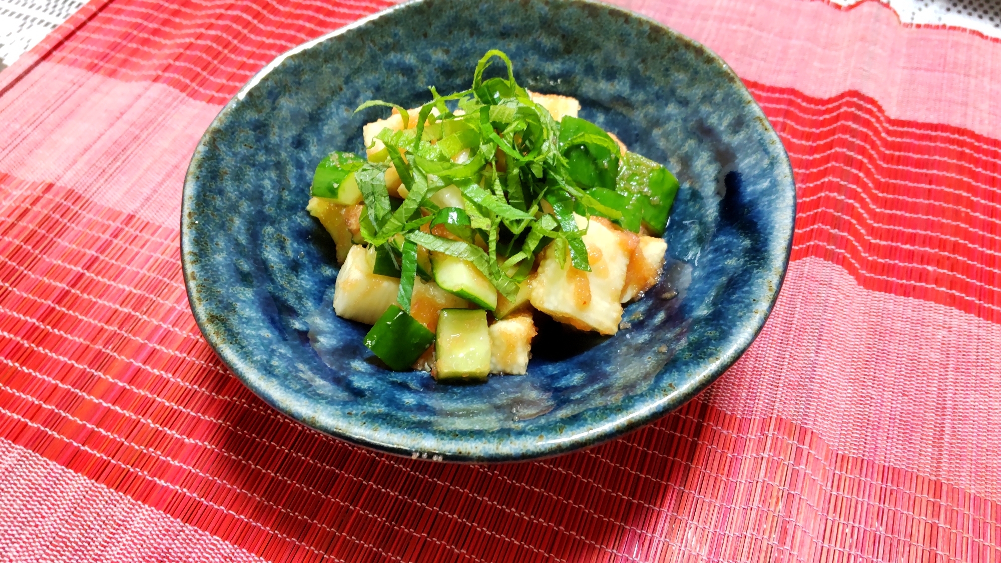 おつまみレシピ♪きゅうりと長芋の明太子和え〜