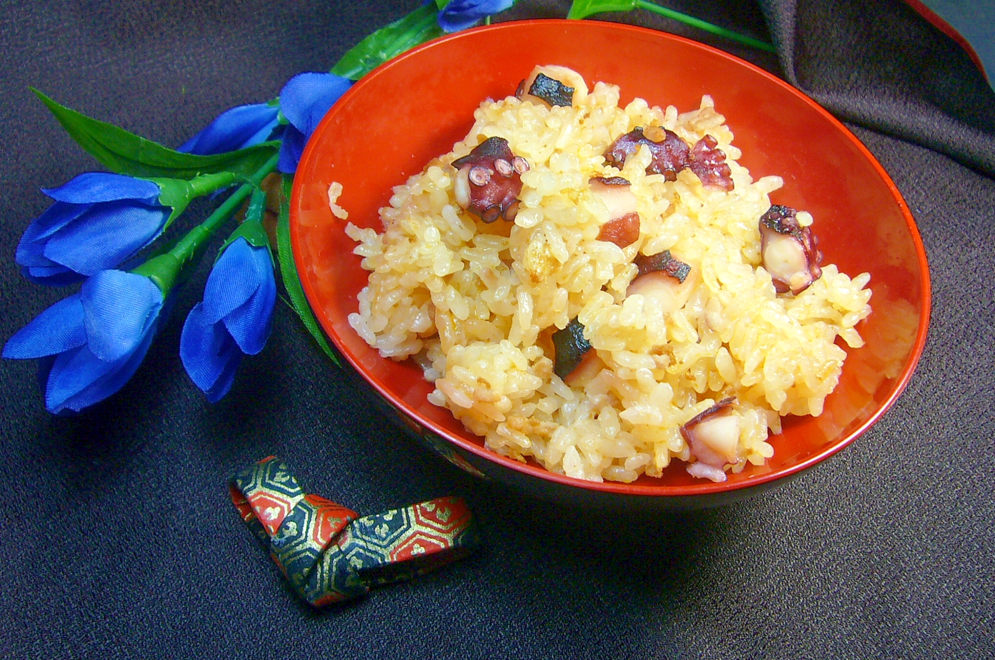 麻婆豆腐の素 タコ De お手軽炊き込みご飯 レシピ 作り方 By くろちび３ 楽天レシピ