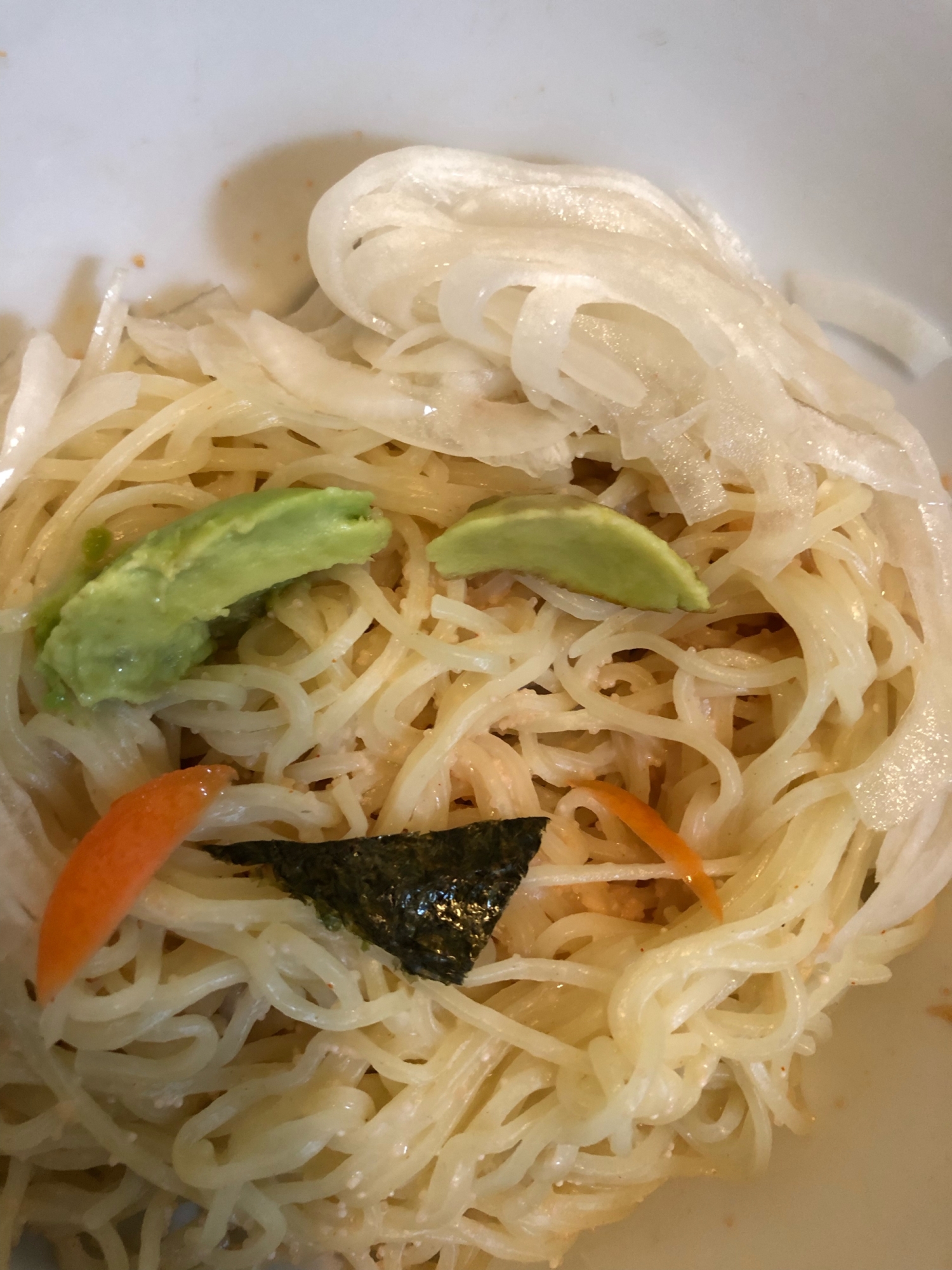 明太子ラーメンサラダ