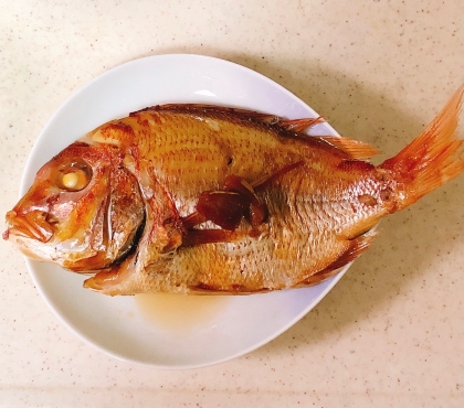 鯛の煮付け、家族に大好評でした✧˖°美味しいレシピありがとうございます(⸝⸝> ᢦ <⸝⸝)♡ˎˊ˗