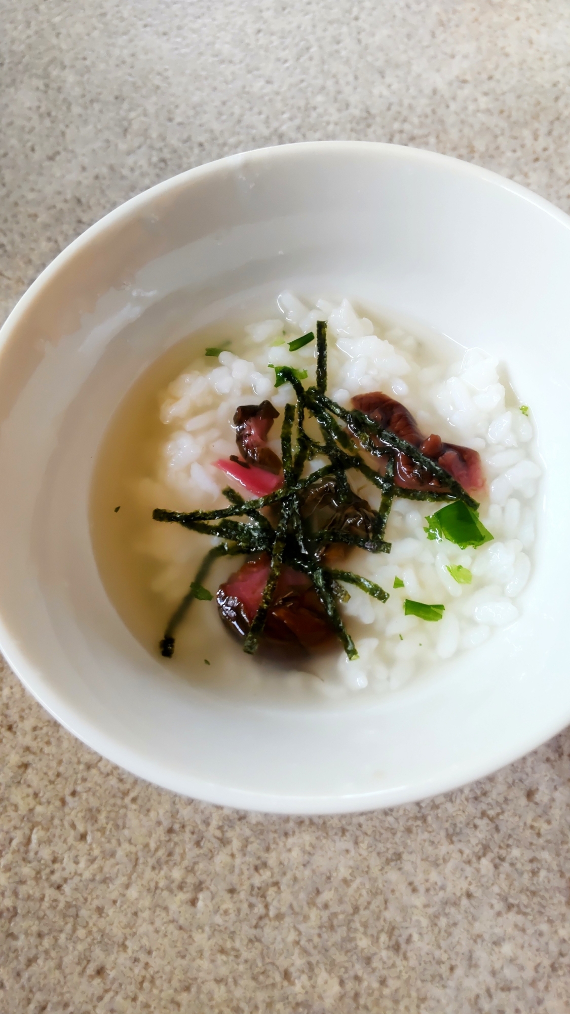 漬物のお茶漬け