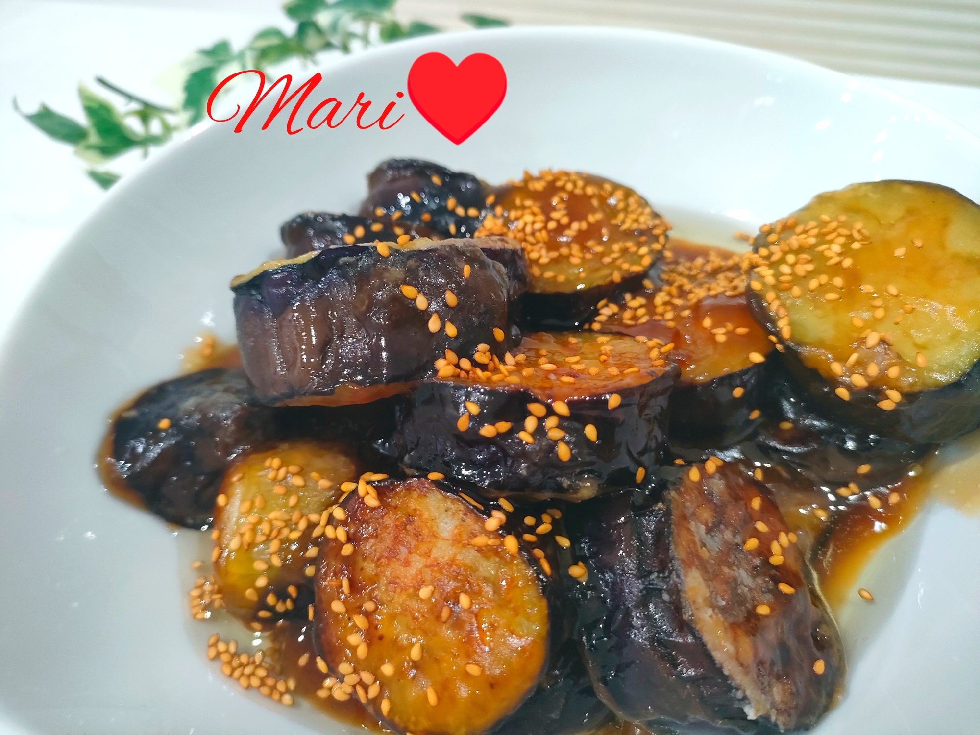 フライパンでなすの揚げ焼きびたし